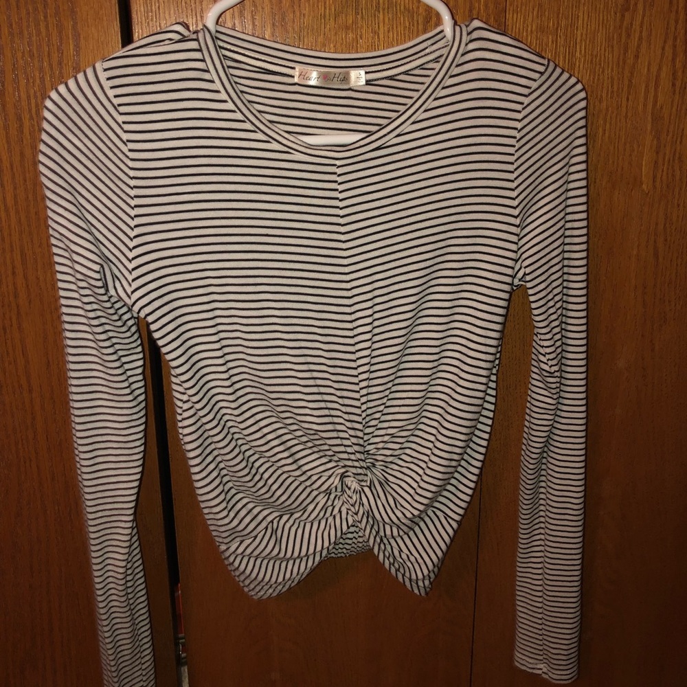 Striped Knotted Long Sleeve